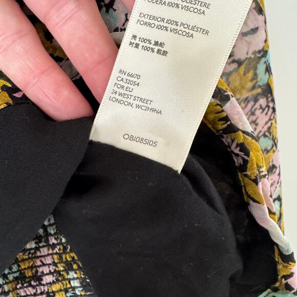 Free People Mabel Printed Floral Blouse Size Small - Picture 6 of 11